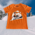 Snowboarding Electric Monkey Soft Kids Tee Shirt-Orange