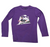 Snowboarding Electric Monkey Soft Kids Long sleeve Tee shirt - Purple